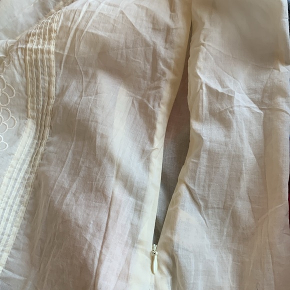 Hem & Thread S cream lace sleeveless scallop crew neck boho coquette fairy - Picture 9 of 9